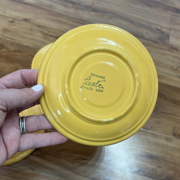 Set of 3 Vintage Fiesta Ware HLC Homer Laughlin China‎ Saucers/Plates 6" - Picture 9 of 9